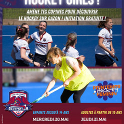 Invitation Hockey Girls : initiation gratuite pour enfants à partir de 5 ans